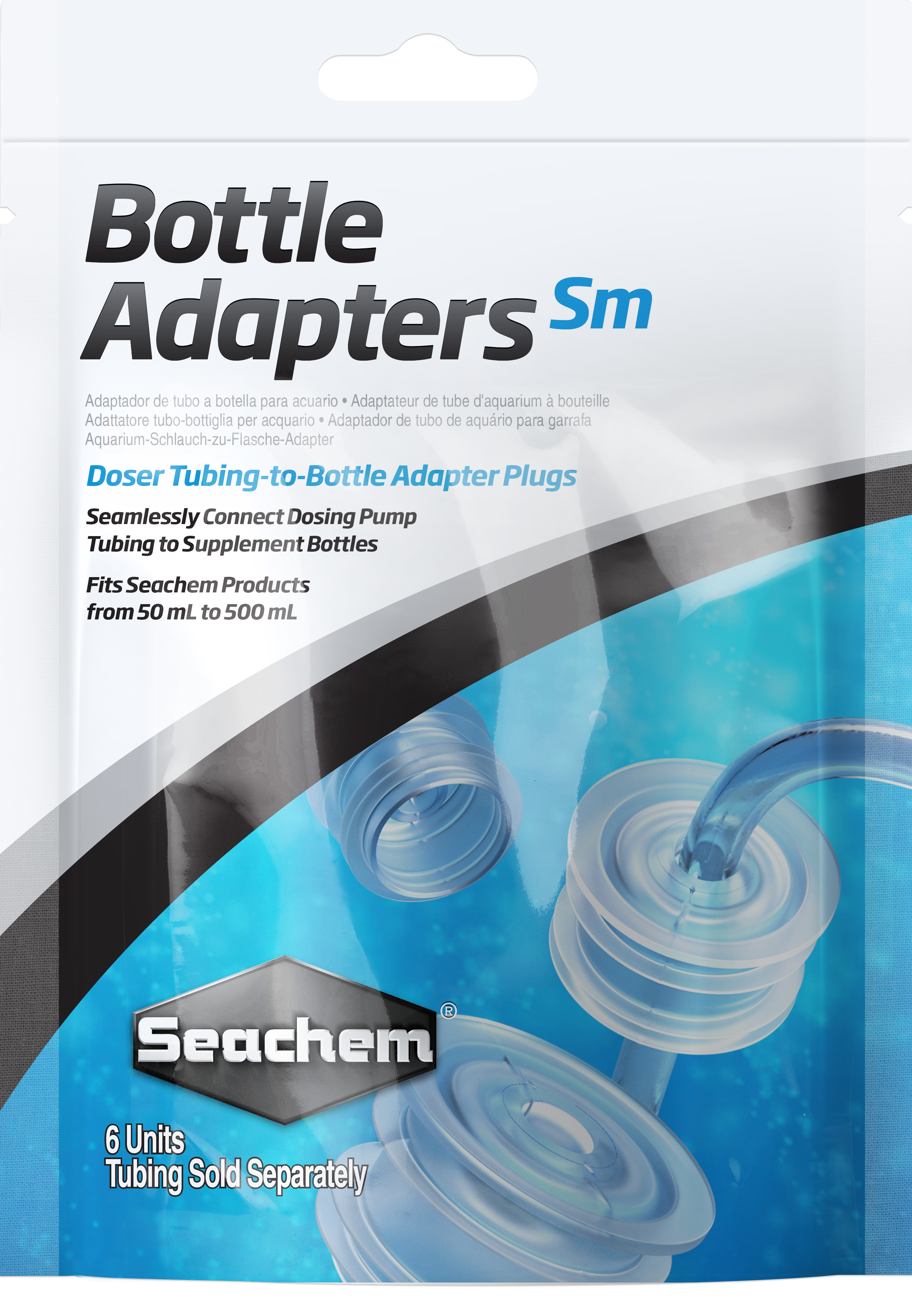 Seachem Bottle Adapters - Small - 6 Pack