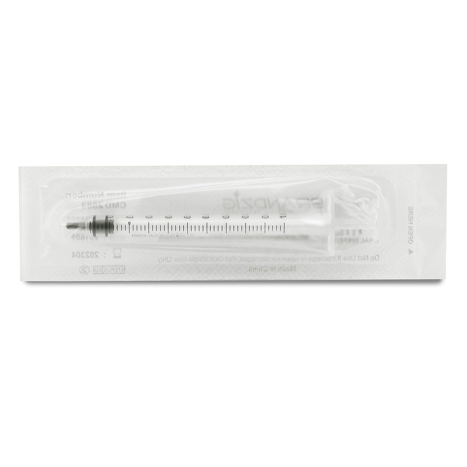 Aquarium Depot Oral Syringe Luer Slip Tip, No Needle, Sterile Individually - 1ml