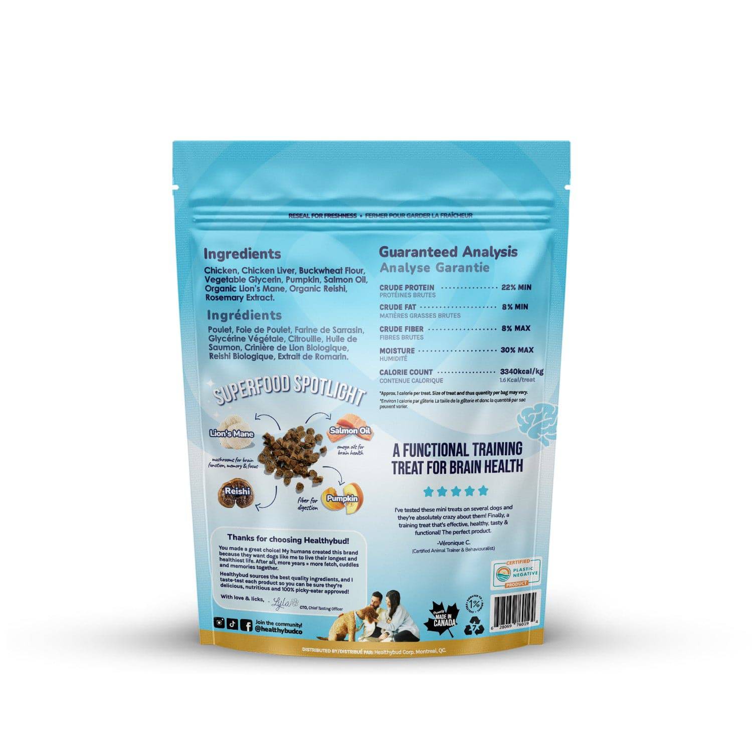 Healthybud Chicken Mini Training Treats - 184g - The Pet Source