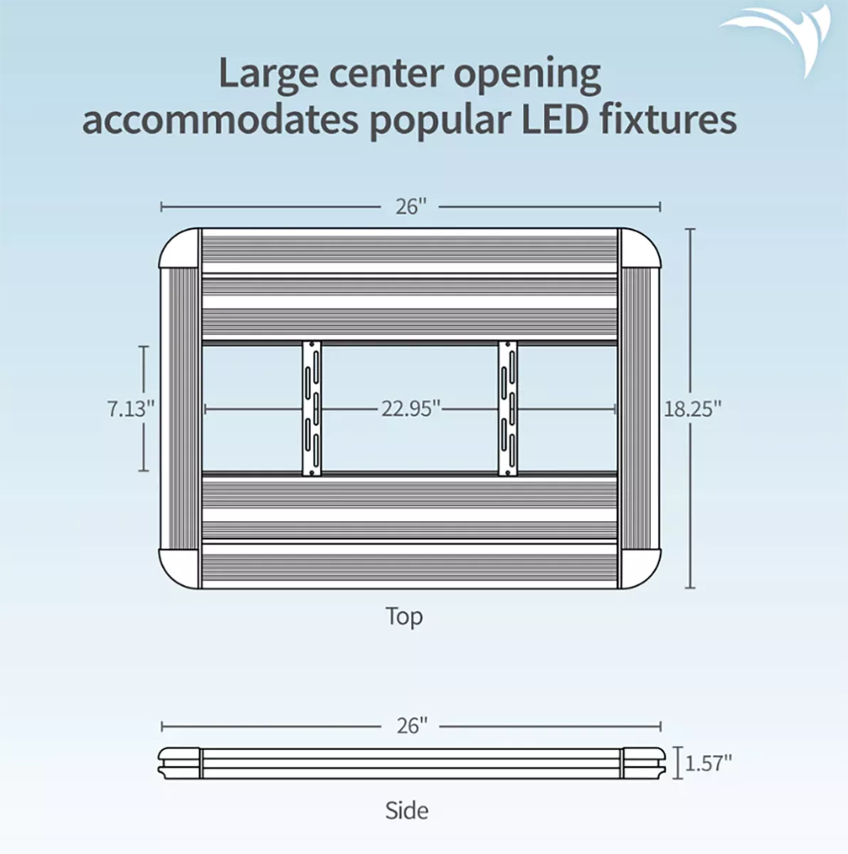 Aquatic Life T5HO G3 Hybrid 4-Lamp Light Fixture Black 24 Inch