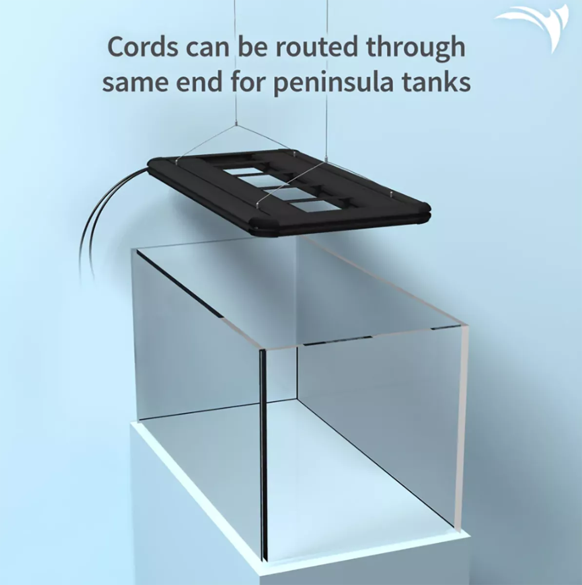 Aquatic Life T5HO G3 Hybrid 4-Lamp Light Fixture Black 36 Inch