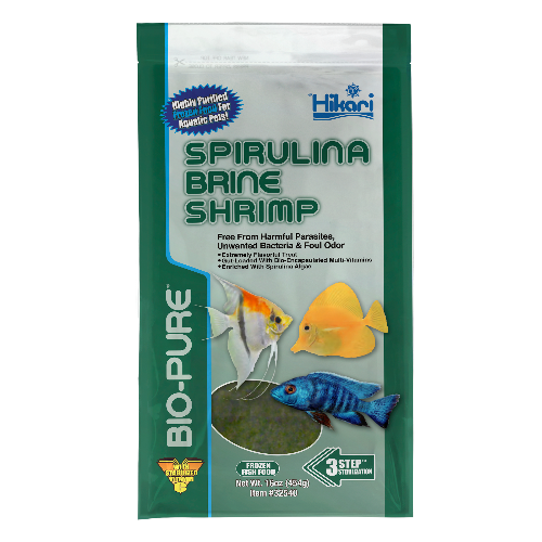 Hikari Bio-Pure Frozen Spirulina Brine Shrimp Flat Pack - 16oz