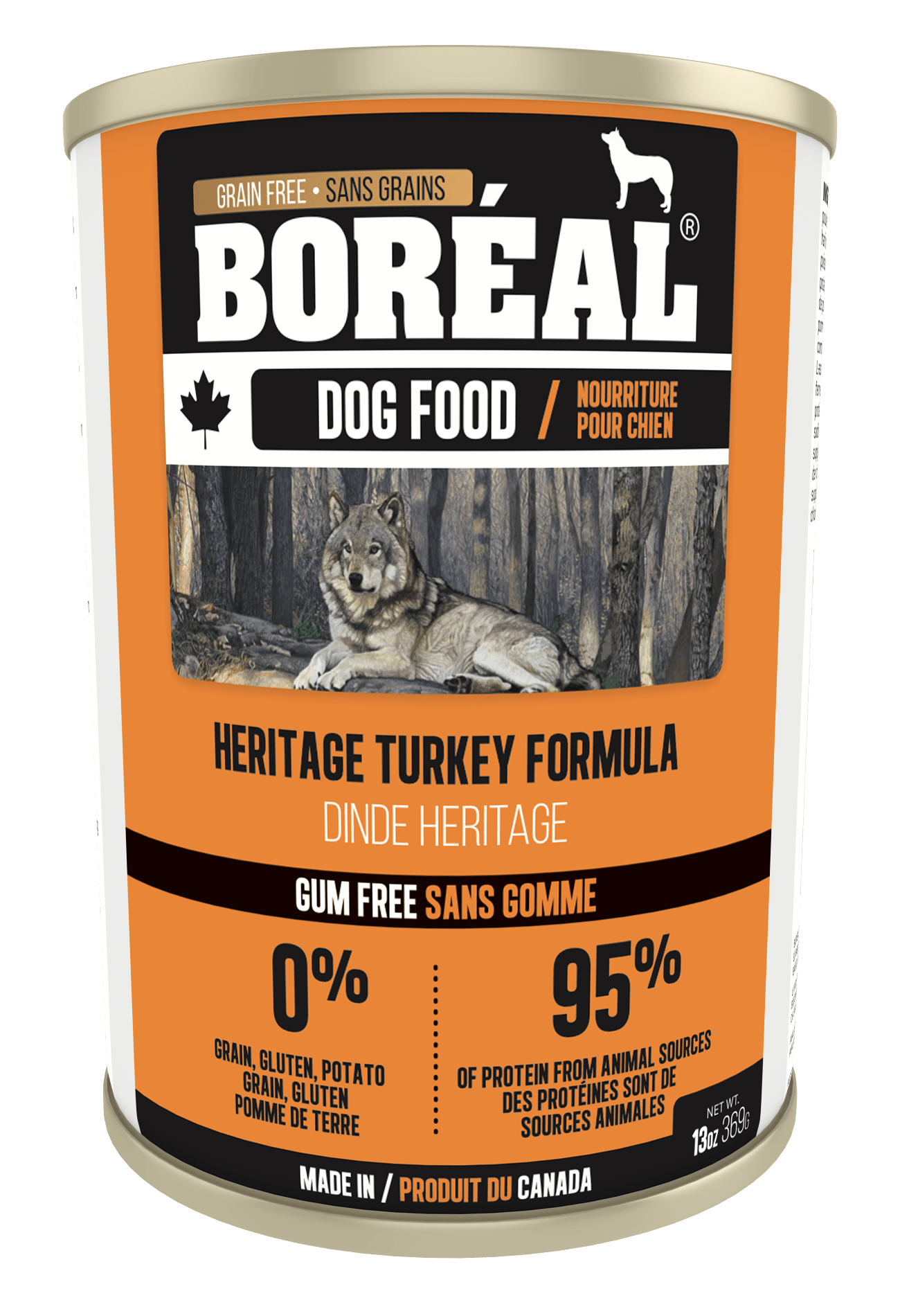 Boreal Heritage Turkey Wet Dog Food Can - 369g - The Pet Source