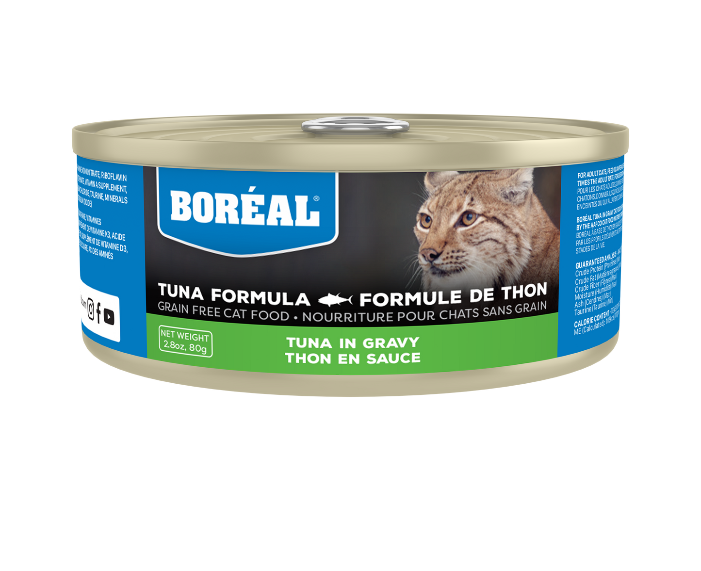 Boreal Red Tuna With Gravy Wet Cat Food Can - 80g