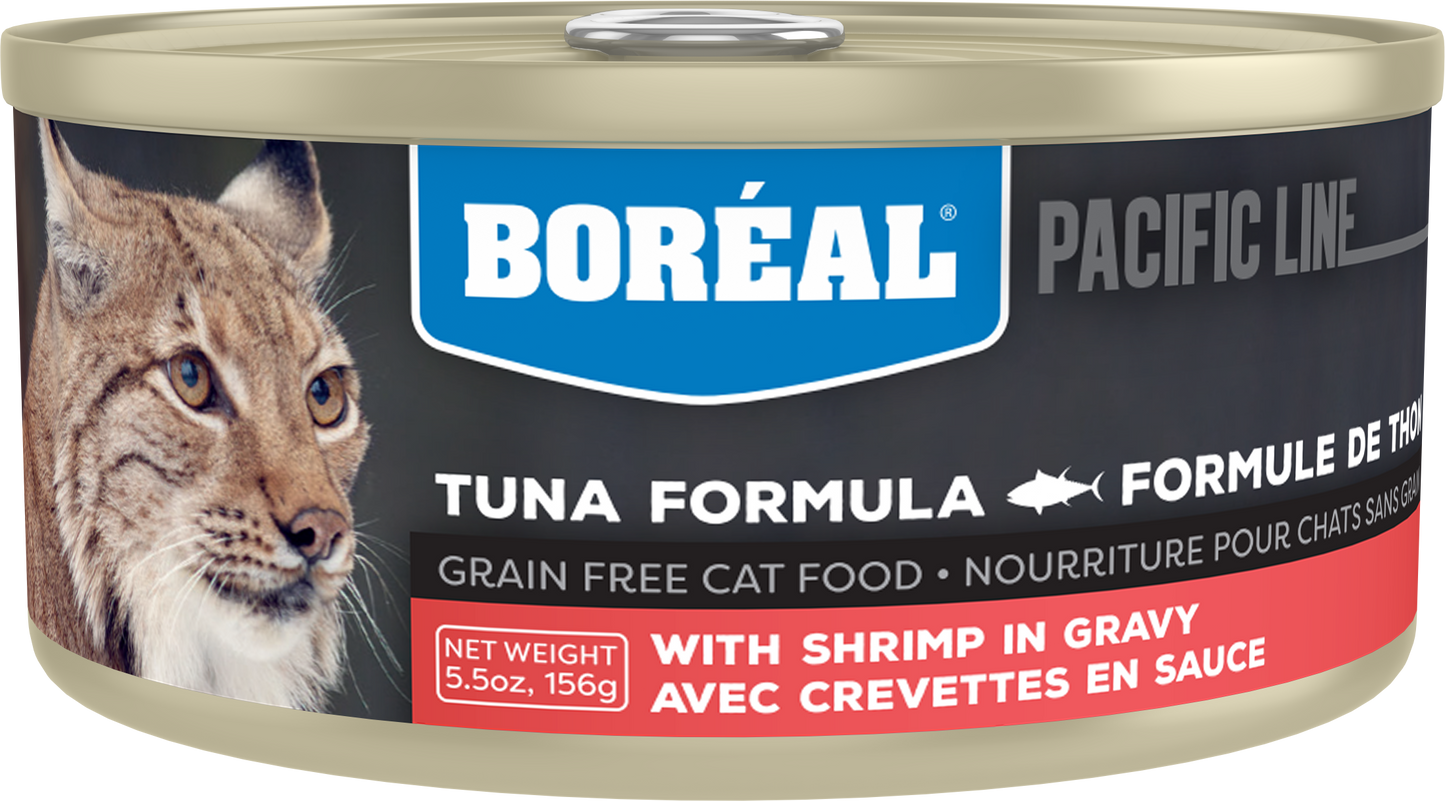 Boreal Red Tuna With Shrimp in Gravy Wet Cat Food Can - 156g