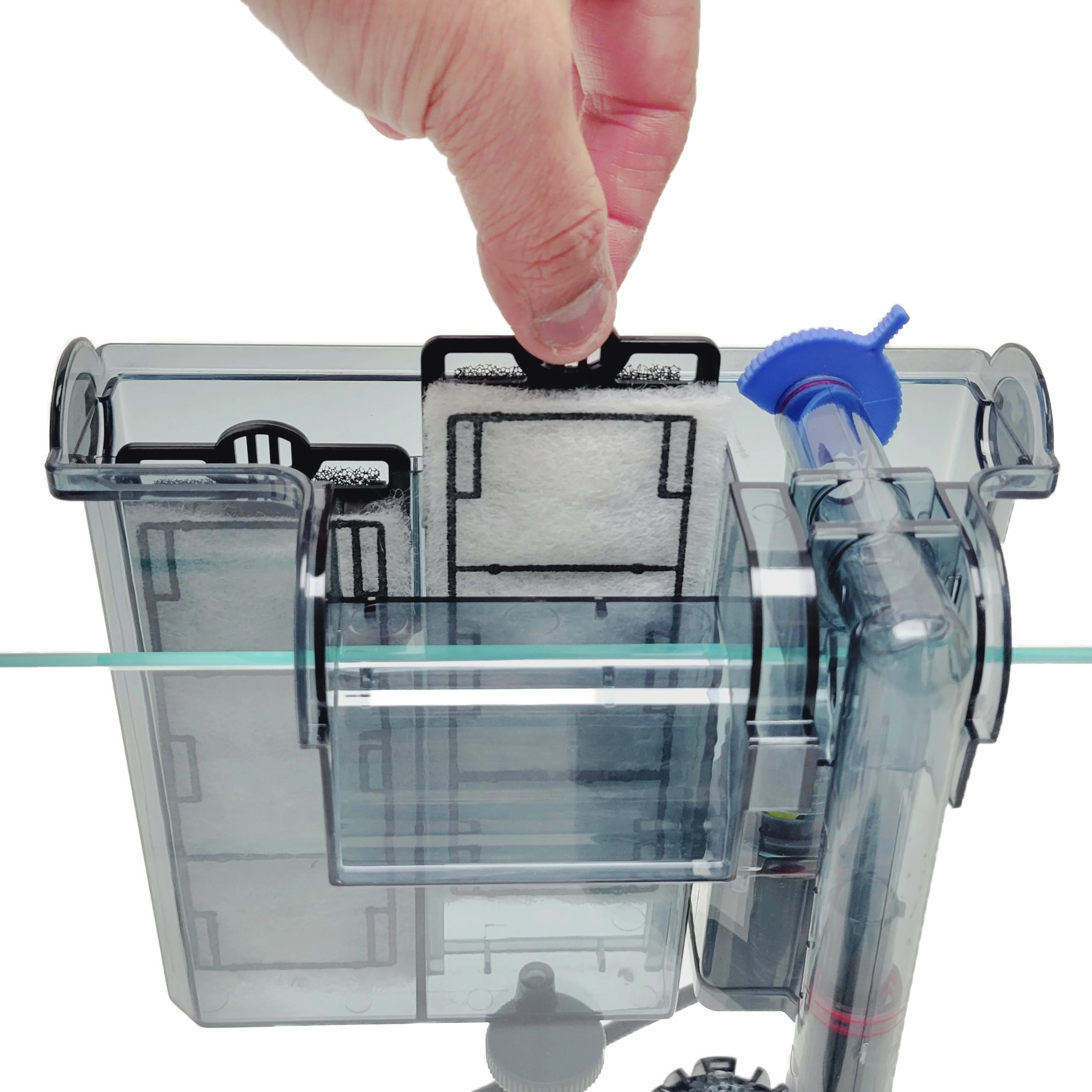 Lifegard Aquatics HOF-20 Slim Design Hang on Filter for aquariums up to 20 gallons