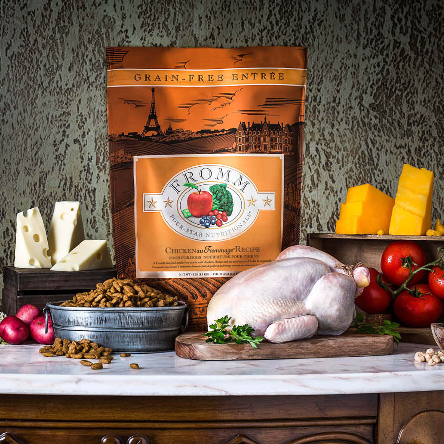 Fromm Four Star Nutritionals Chicken au Frommage Recipe Dry Dog Food - 11.8kg