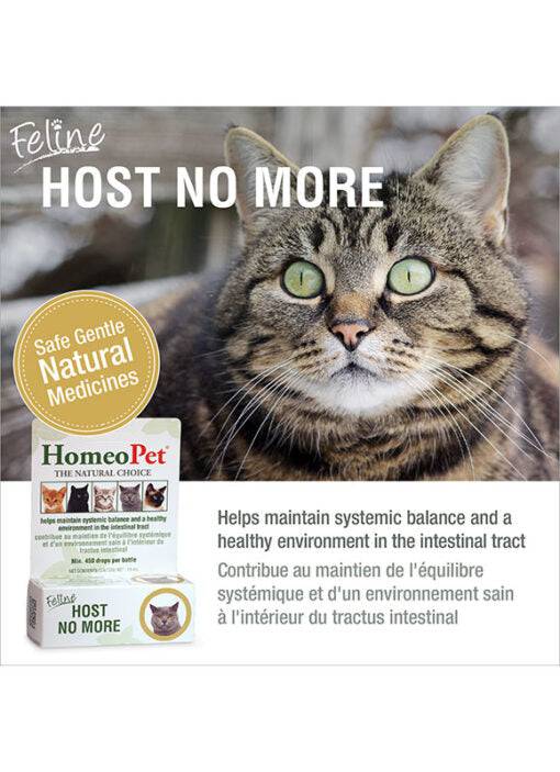 HomeoPet Feline Host No More - 15ml - The Pet Source