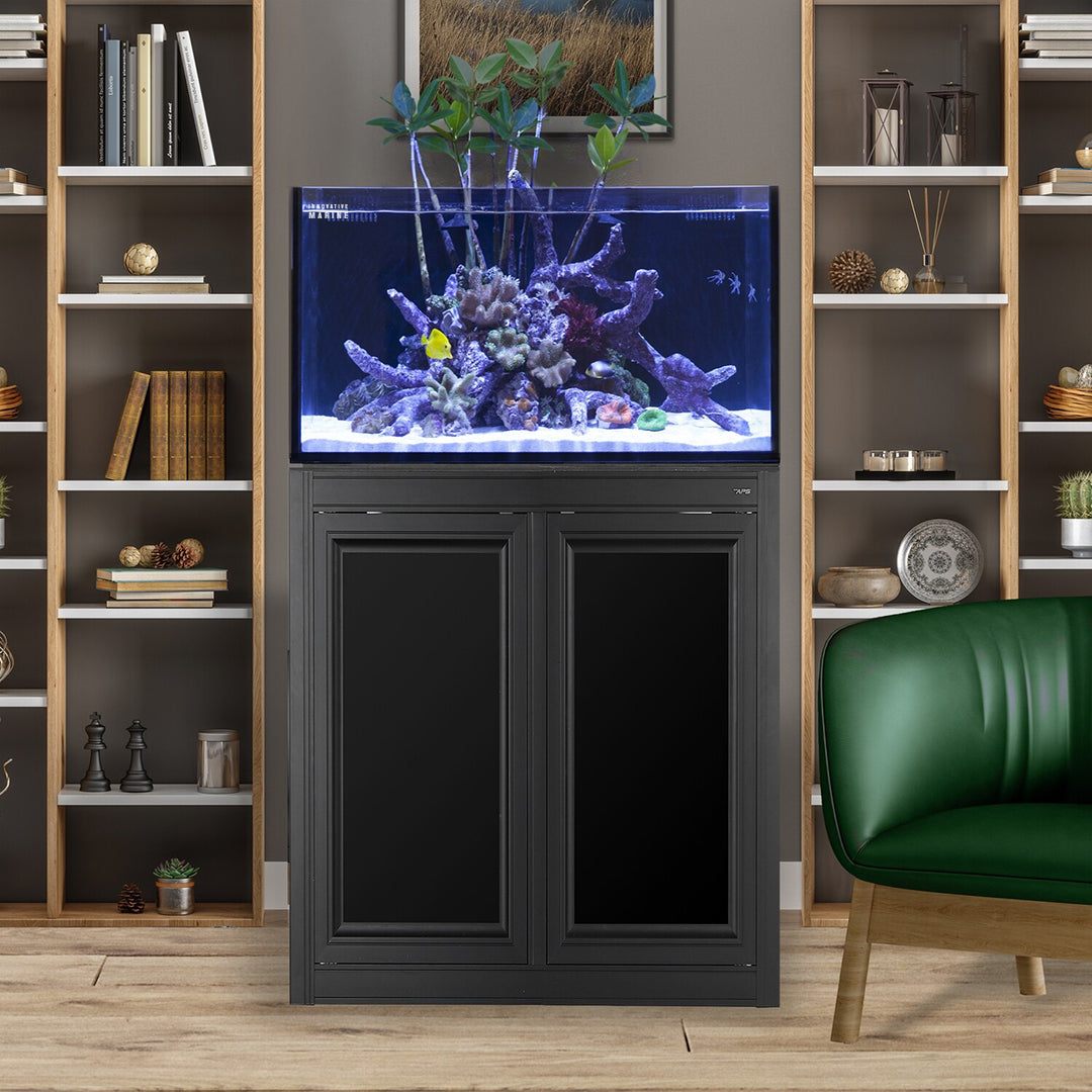 Innovative Marine Fusion Pro 2 | 50 AIO Lagoon Aquarium w/ APS Stand - Black