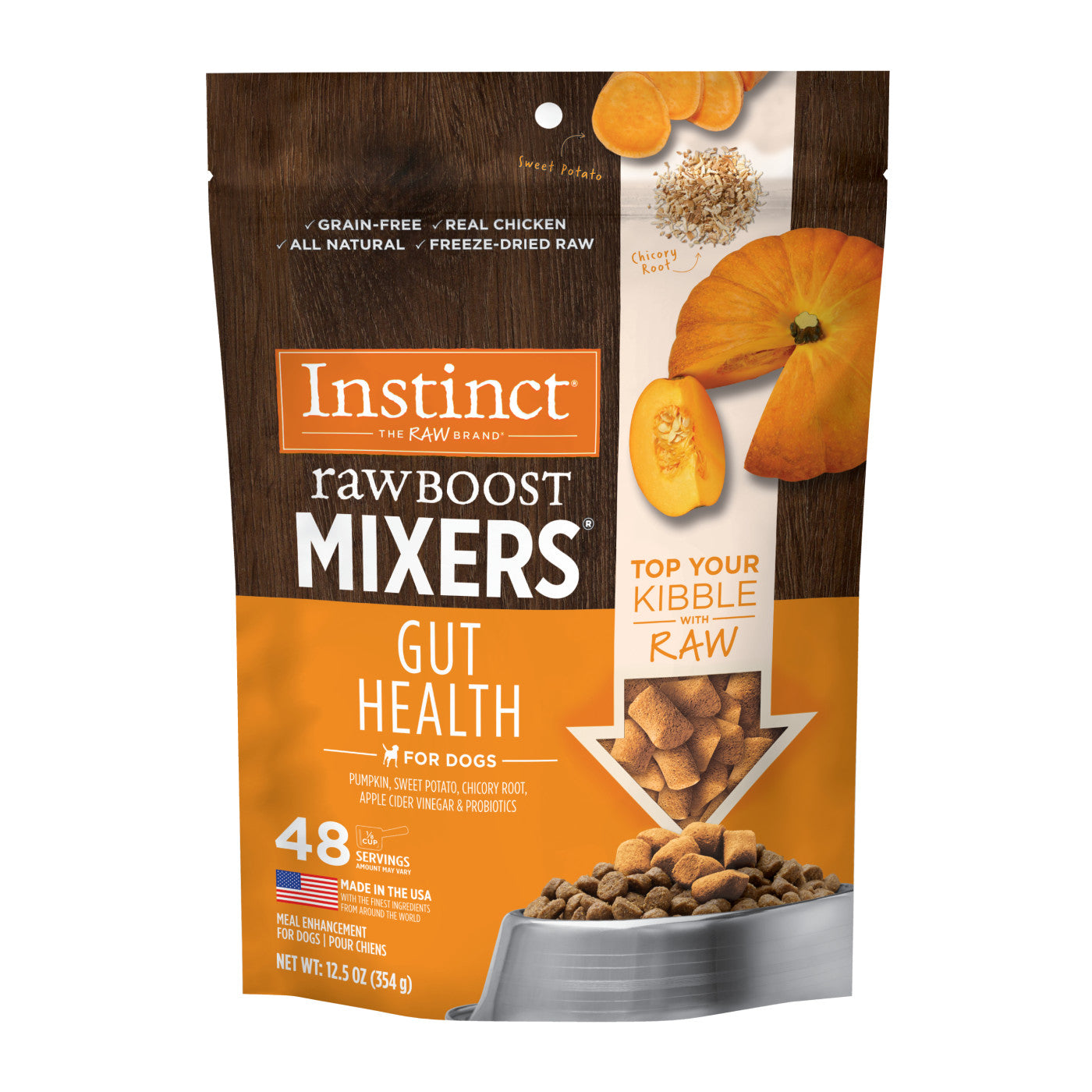 Instinct Raw Boost Mixers Gut Health Dog Food Topper - 5.5oz