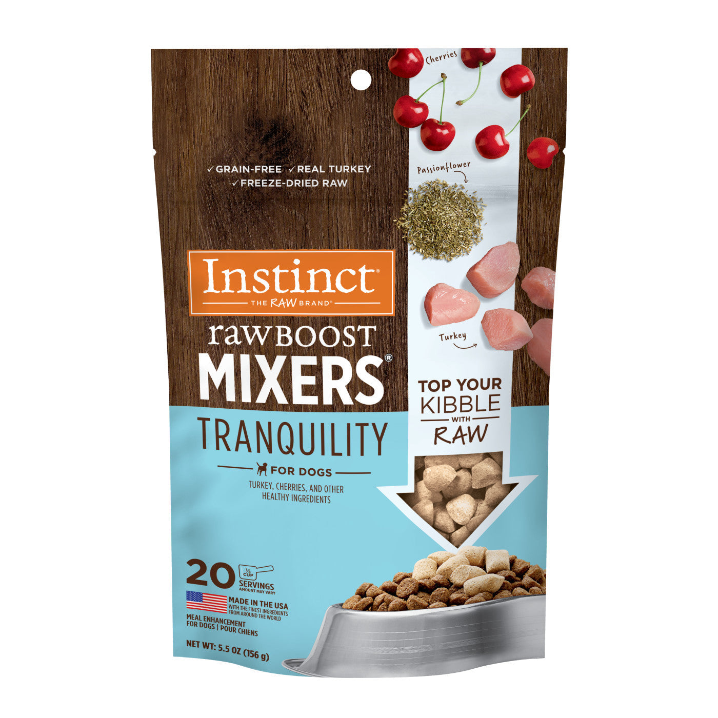 Instinct Raw Boost Mixers Tranquility Dog Food Topper - 12.5oz