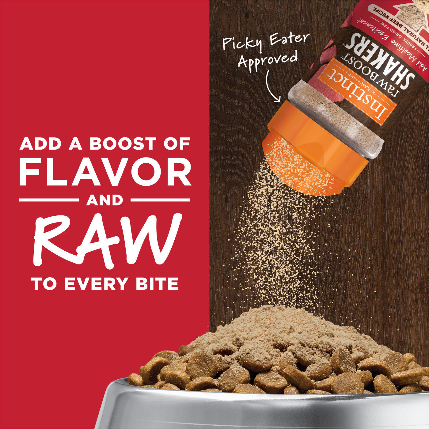 Instinct Raw Boost Shakers Beef Dog Food Topper - 5.5oz