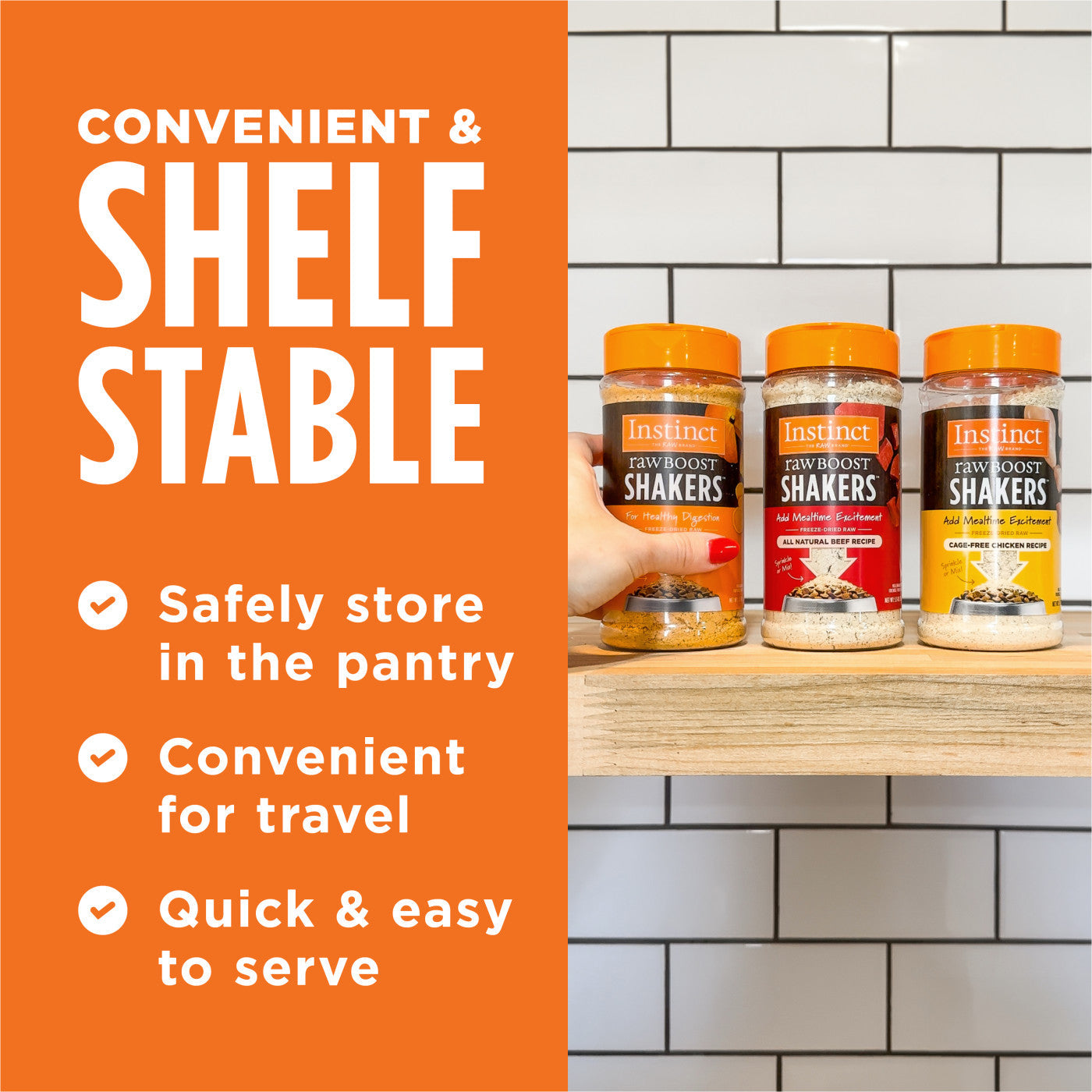 Instinct Raw Boost Shakers Beef Dog Food Topper - 5.5oz