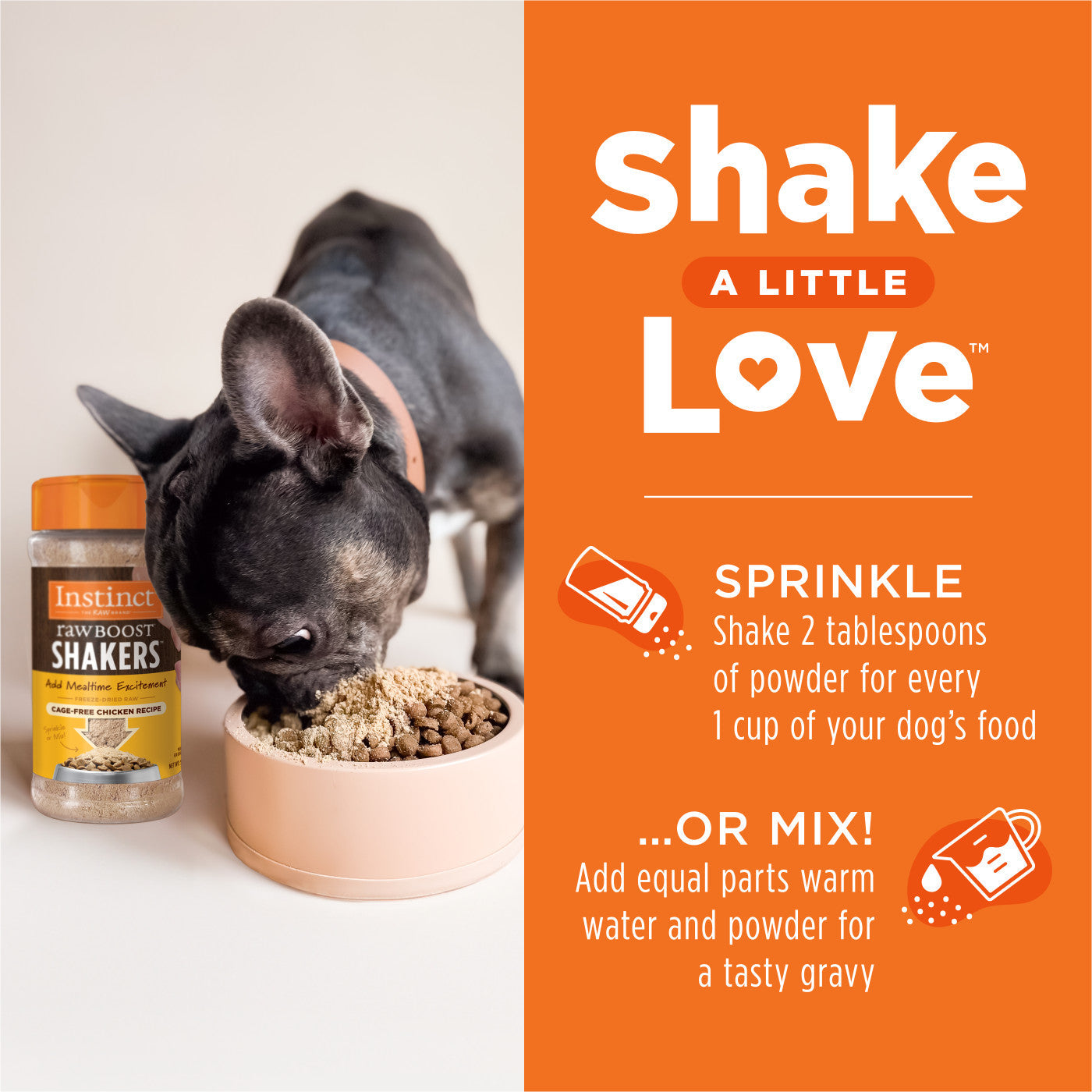 Instinct Raw Boost Shakers Cage Free Chicken Dog Food Topper - 5.5oz