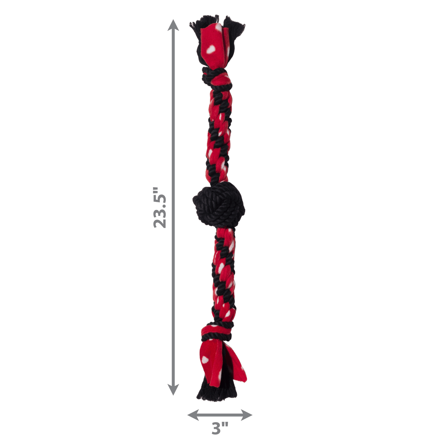 Kong Signature Rope Dual Knot With Ball - The Pet Source
