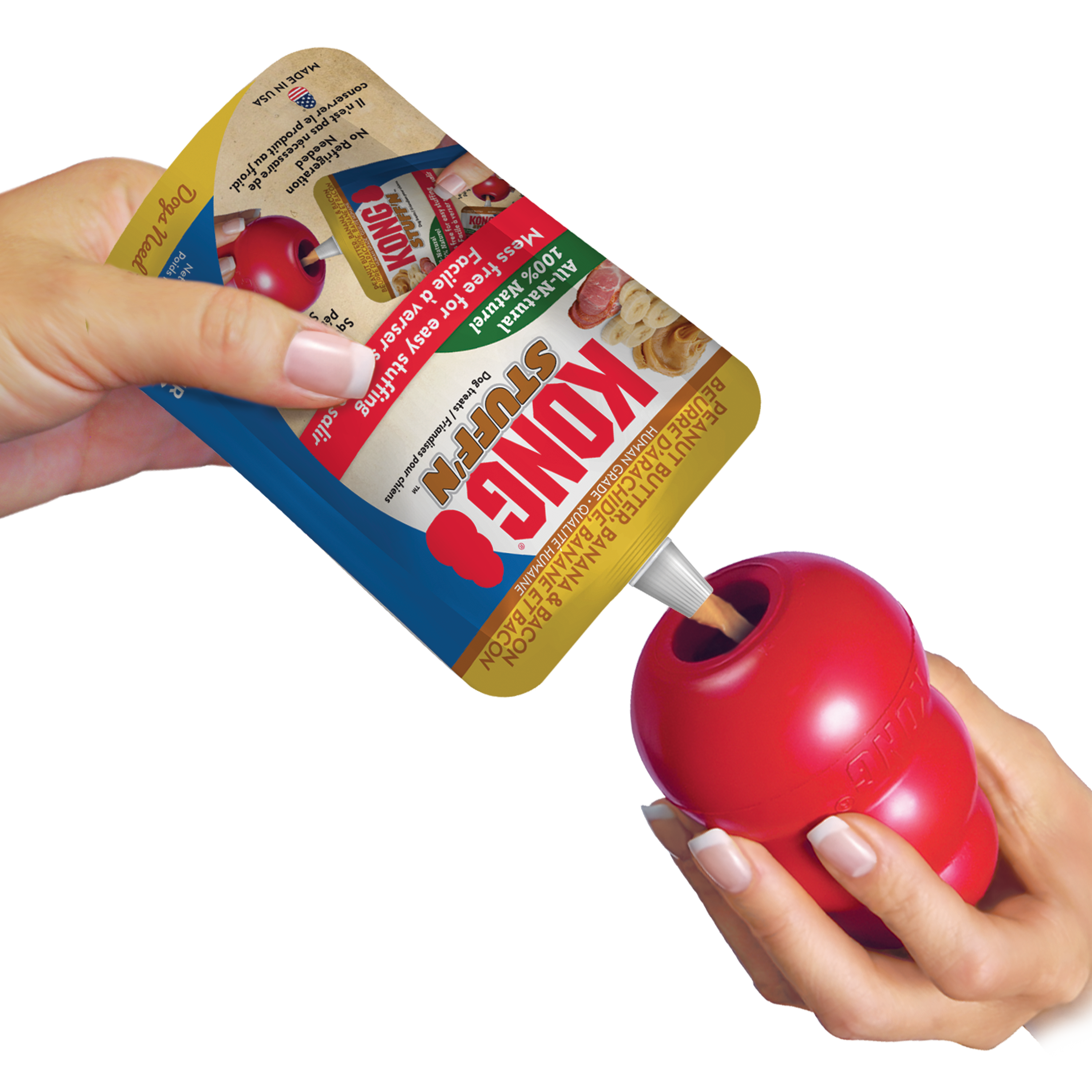 Kong Stuff'n Peanut Butter & Banana Dog Treat 6 oz - The Pet Source