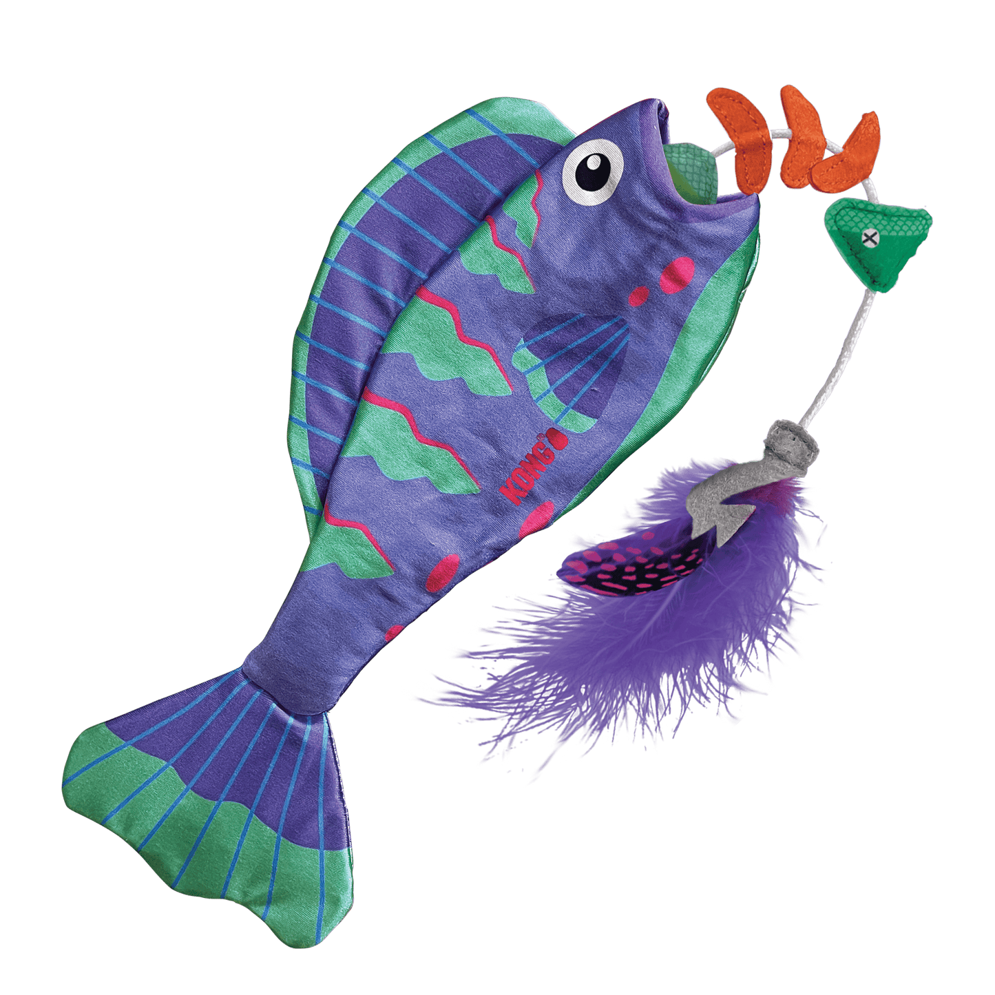 Kong Wrangler Angler Fish Assorted - The Pet Source