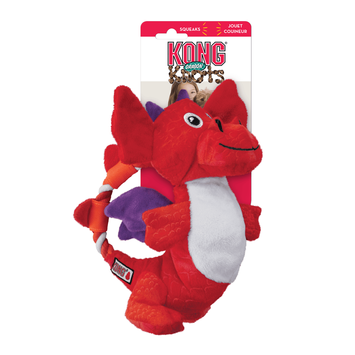 Kong Dragon Knots - Assorted Colors - Medium/Large - The Pet Source