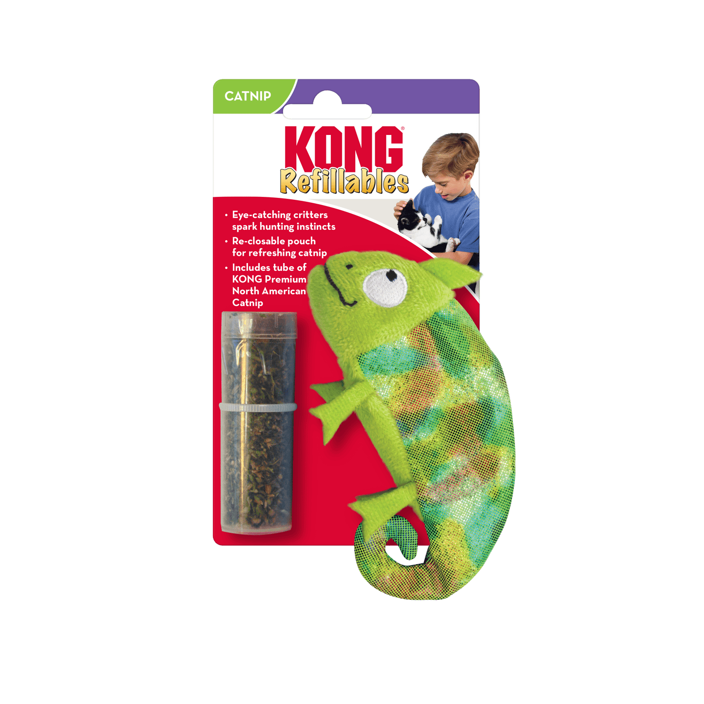 KONG Refillables Chameleon Cat Toy - The Pet Source