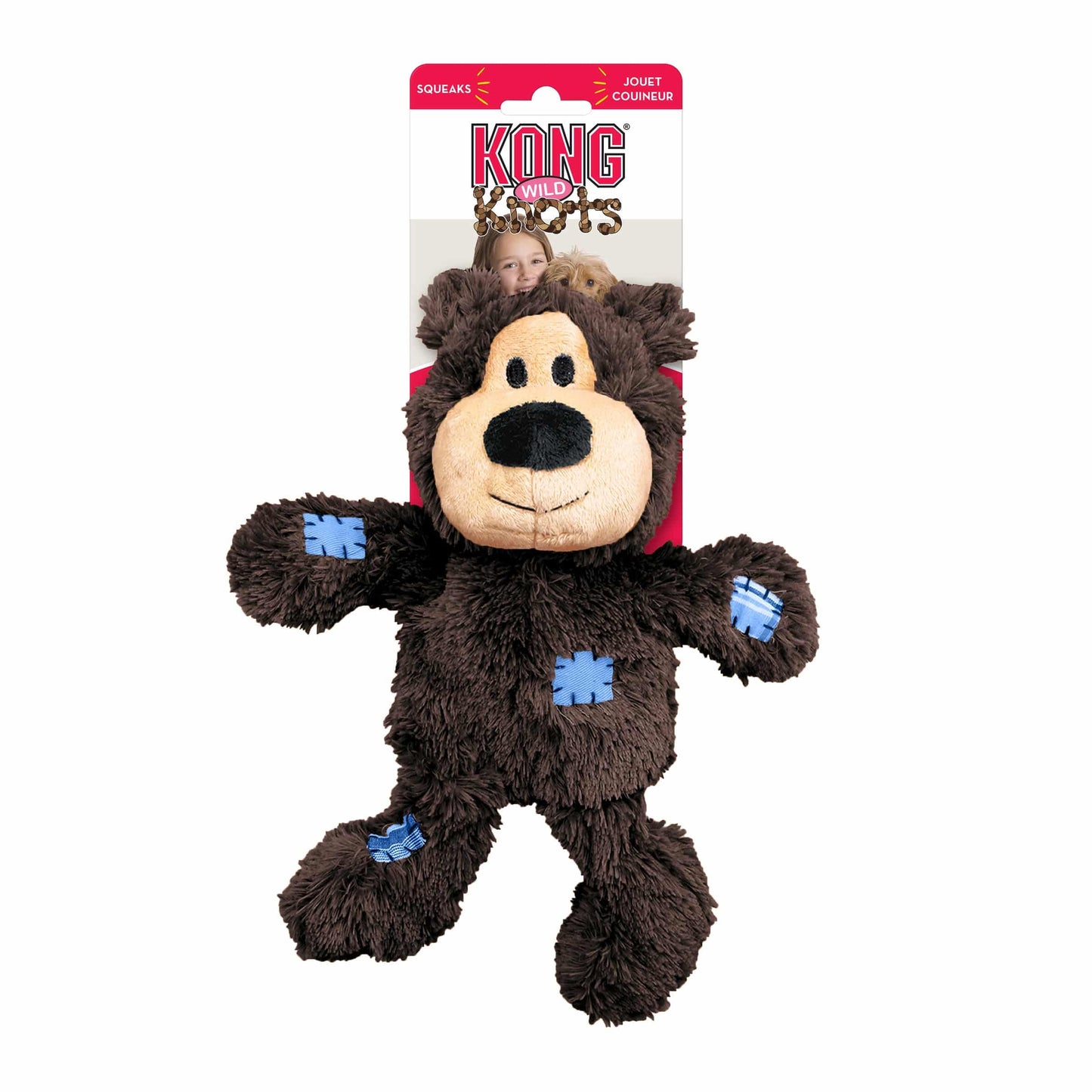 Kong Wild Knots Bear - Assorted Colors - Medium/Large - The Pet Source