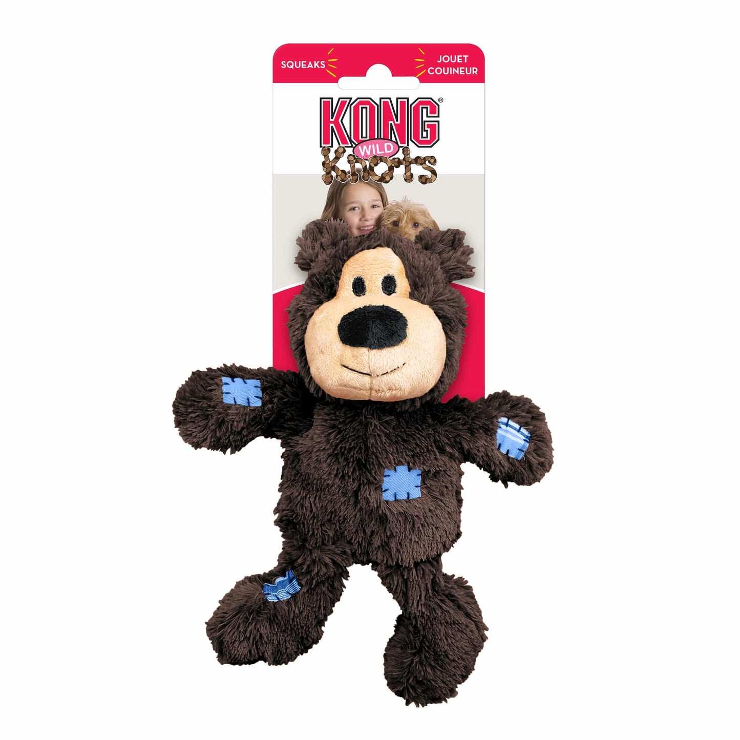 Kong Wild Knots Bear - Assorted Colors - Small/Medium - The Pet Source