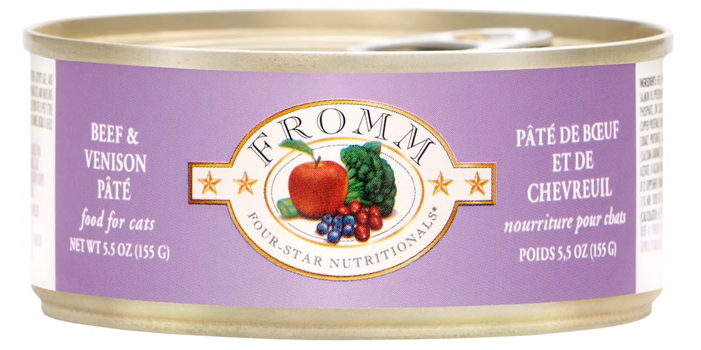 Fromm Four Star Beef & Venison Pâté Wet Cat Food - 155g