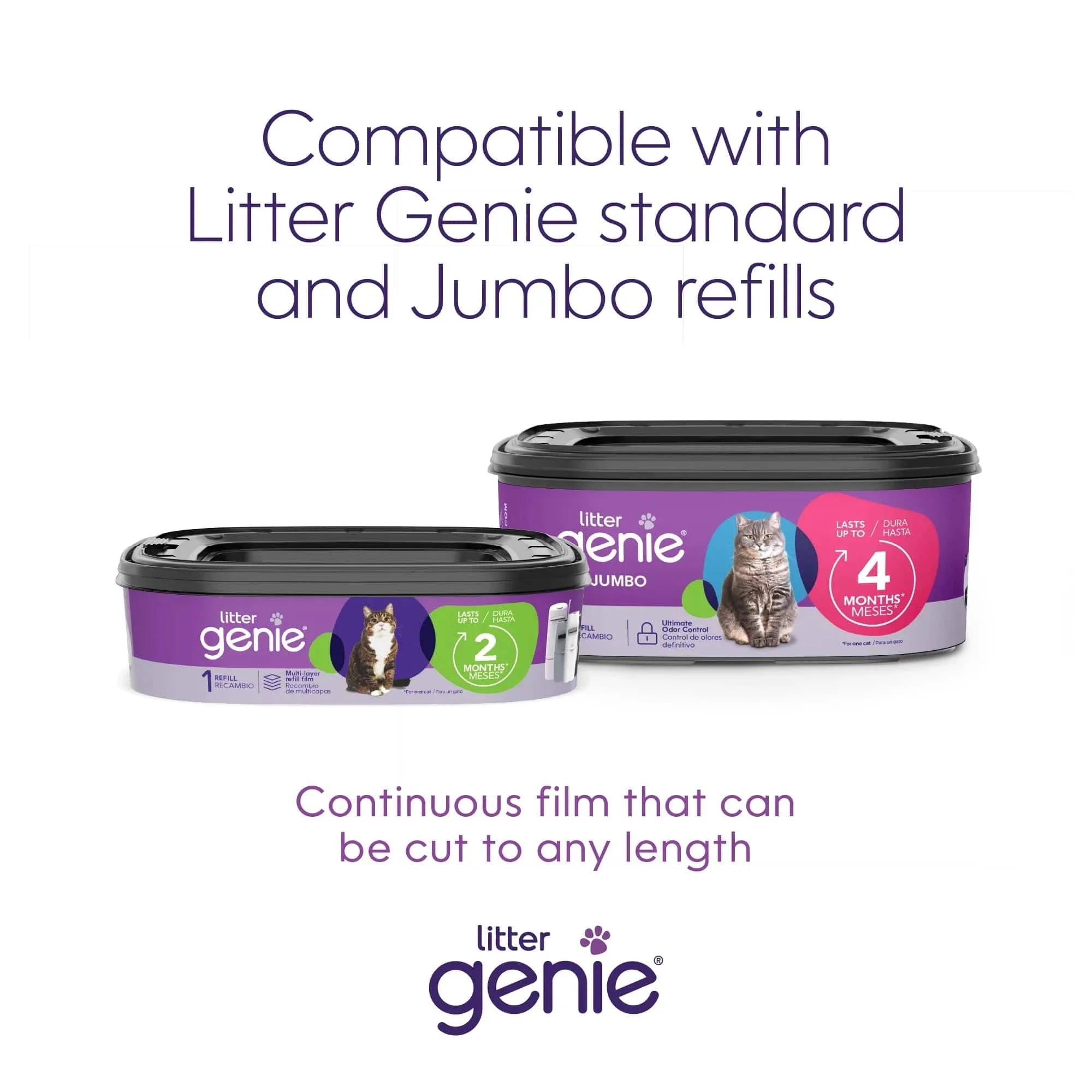 Litter Genie Plus Cat Litter Pail Disposal System - Black - The Pet Source