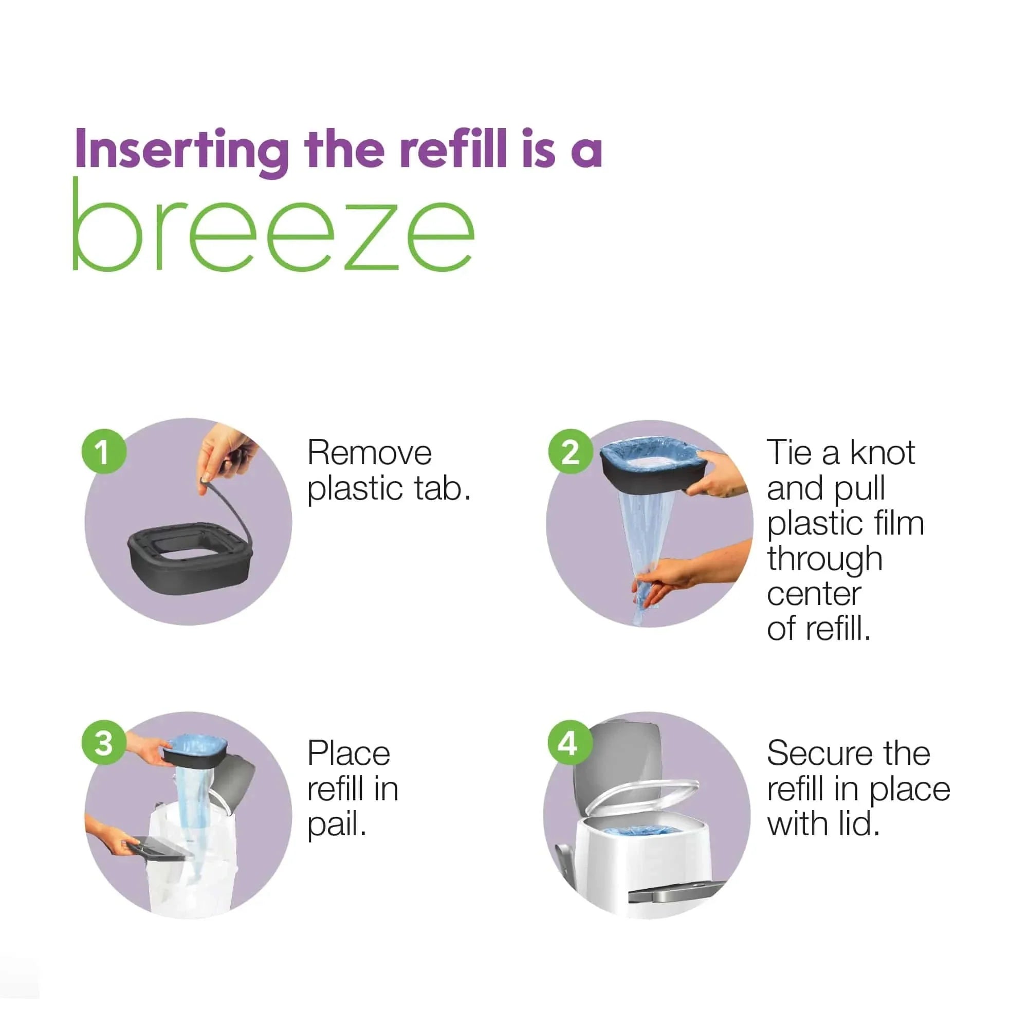 Litter Genie Plus Cat Litter Pail Disposal System Refill Standard - 1 pack - The Pet Source