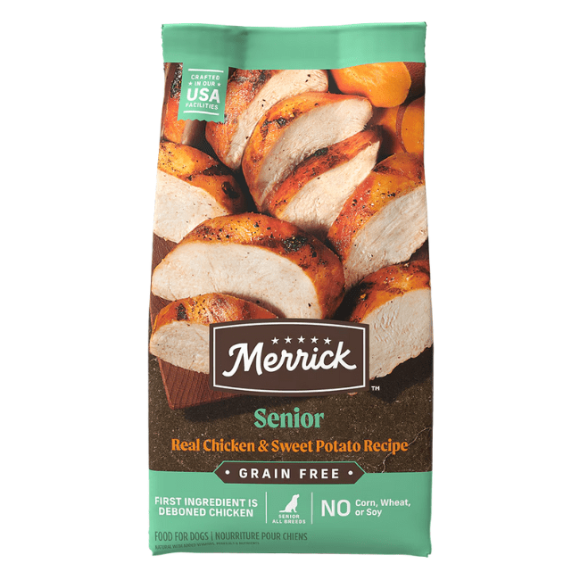 Merrick Real Chicken and Sweet Potato Senior Dry Dog Food - The Pet Source