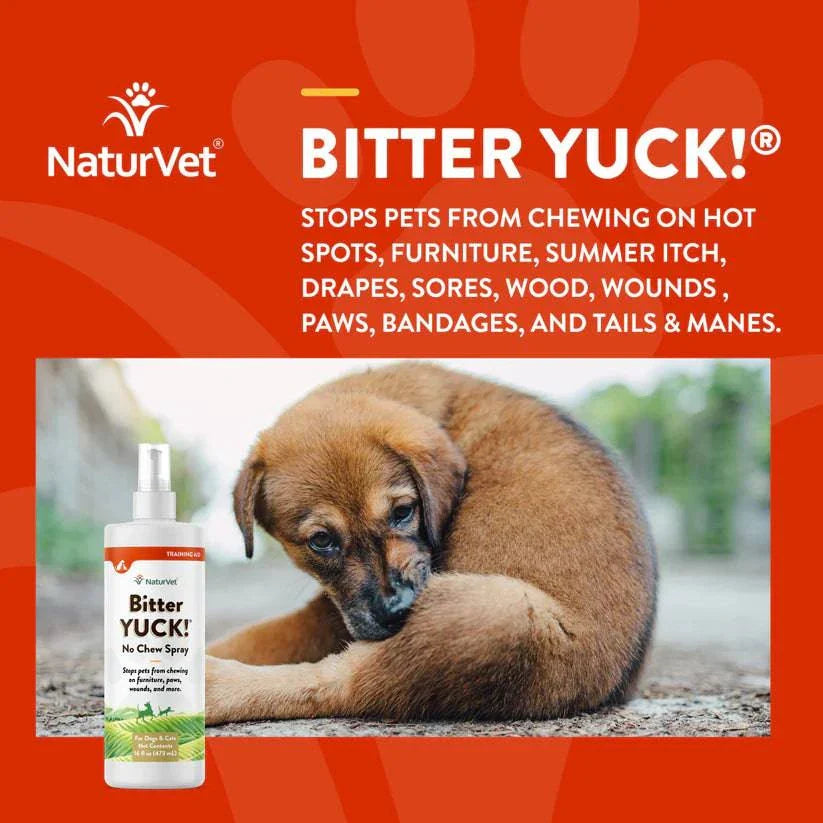 NaturVet Bitter Yuck No Chew Spray - 16oz - The Pet Source