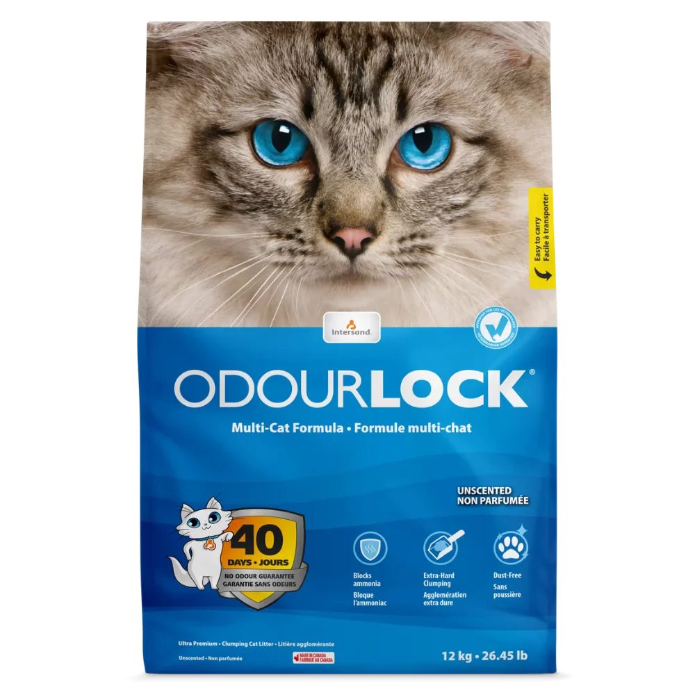 OdourLock Unscented Premium Cat Litter - 12kg