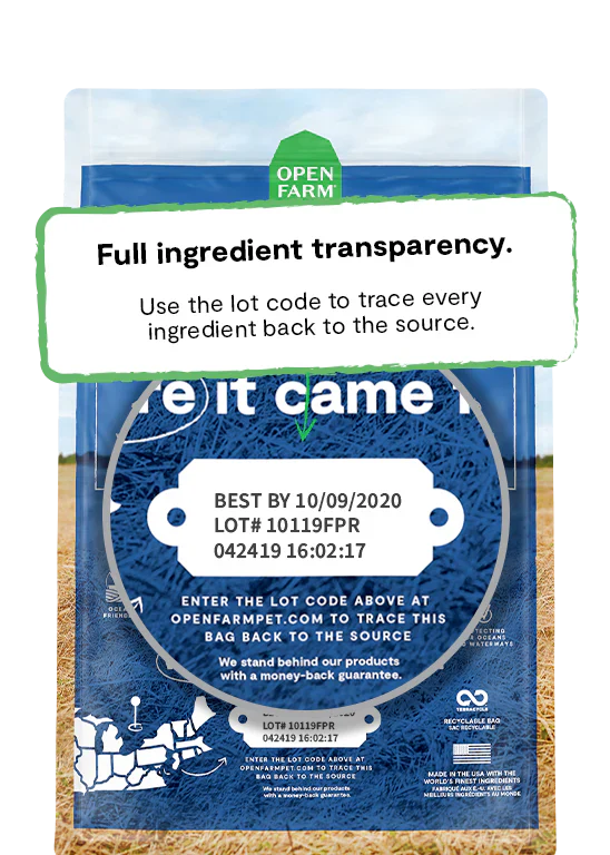 Open Farm Catch-of-the-Season Whitefish & Ancient Grains Dry Dog Food - 22lb