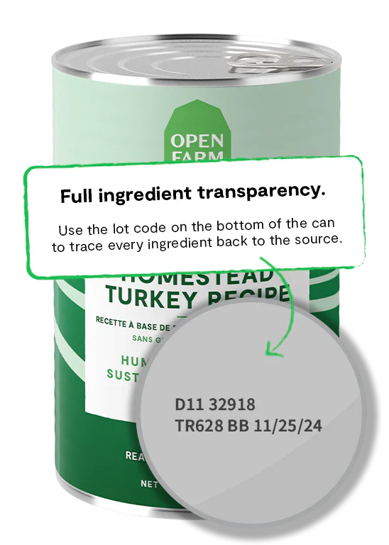 Open Farm Homestead Turkey Pâté Wet Dog Food - 12.5oz