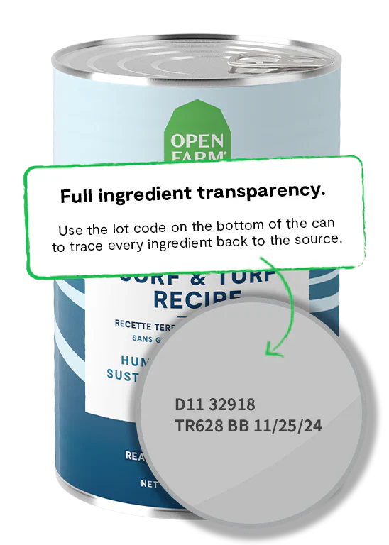 Open Farm Surf & Turf Pâté Wet Dog Food - 12.5oz