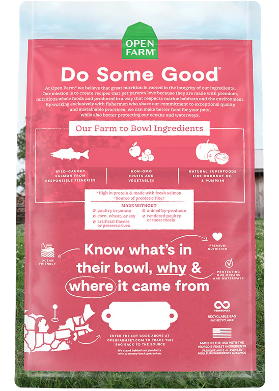 Open Farm Homestead Wild Caught Salmon Dry Cat Food - 8lb