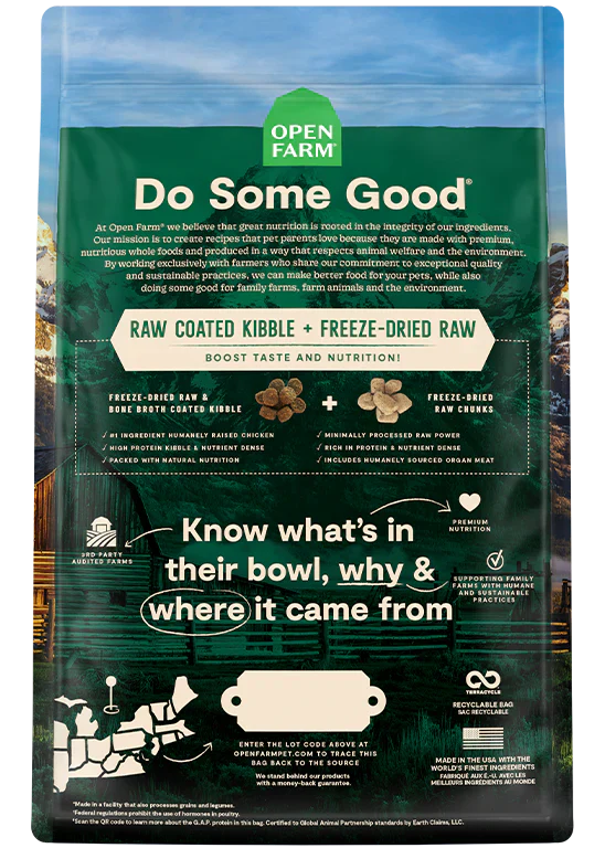 Open Farm Open Prairie Ancient Grains RawMix Dry Dog Food - 20lb