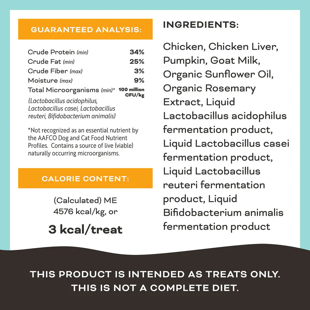 Primal Freeze Dried Raw Dog Treats Pumpkin for My Pumpkin Chicken, Pumpkin & Goat Milk - 2oz