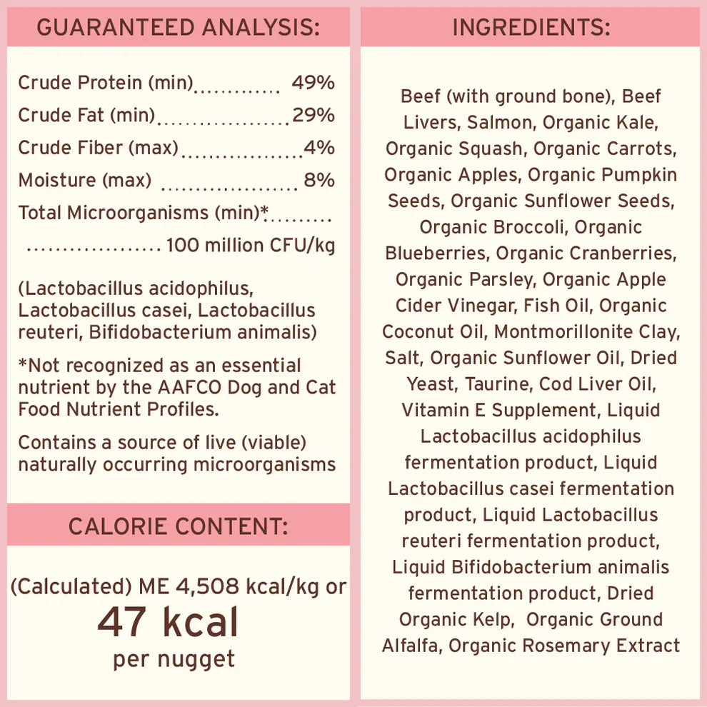 Primal Freeze Dried Raw Nuggets Cat Food Beef & Salmon Recipe - 5.5oz