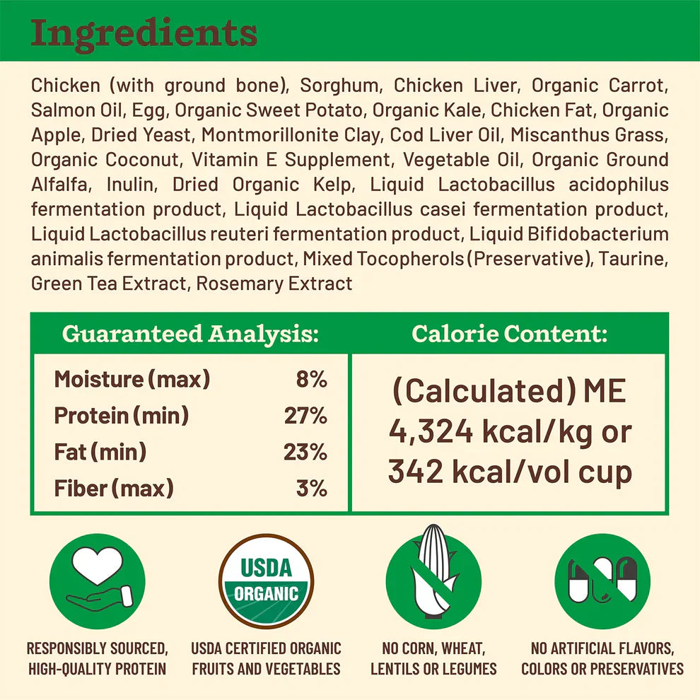 Primal Kibble in the Raw Dog Food Small Breed Chicken Recipe - 1.5lb