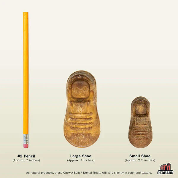 Redbarn Dental Treat Chew-A-Bulls Shoe - Small - 1pc