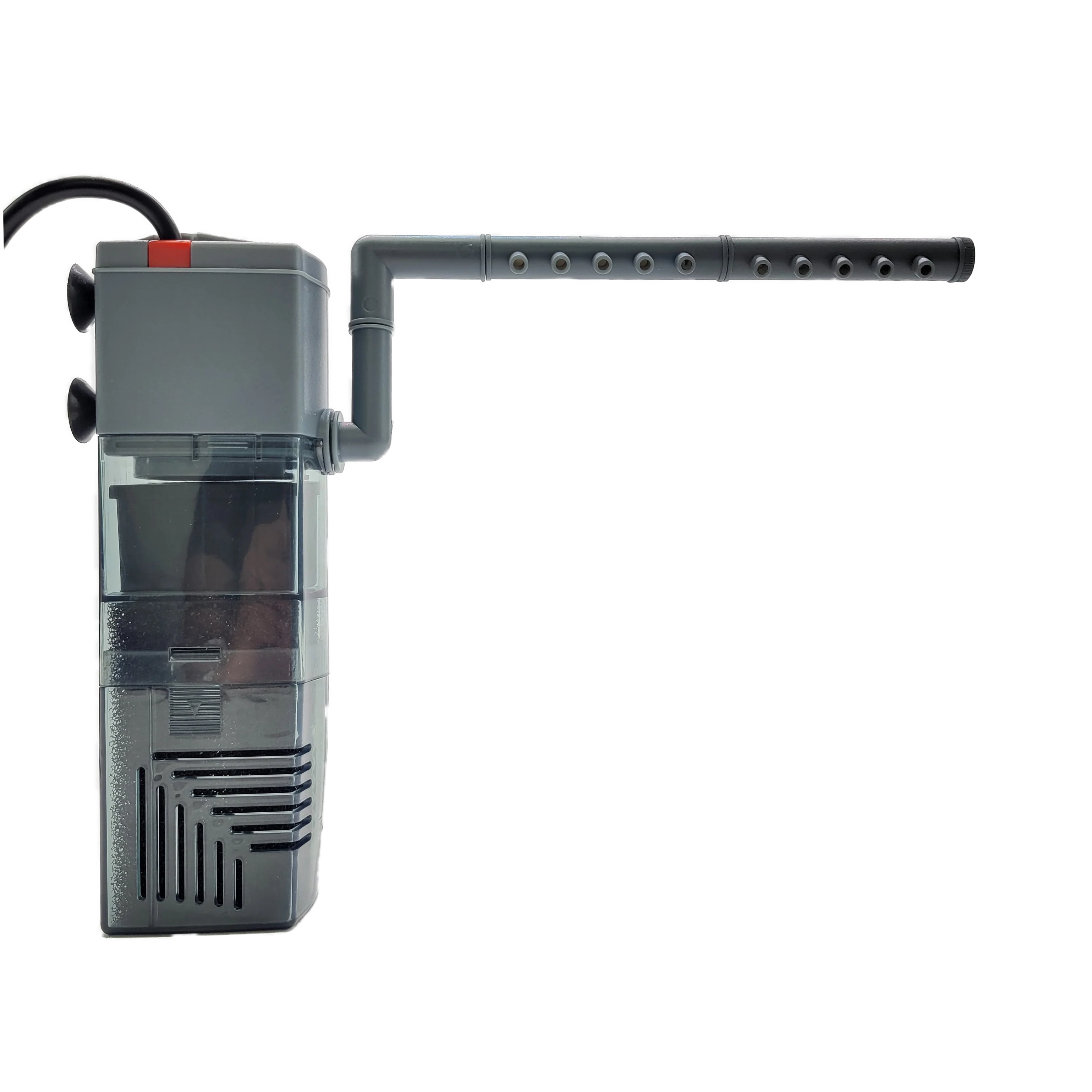 Lifegard Aquatics 3-in-1 Nano Aquarium Internal Filter with 92 GPH Pump & Activated Carbon Media