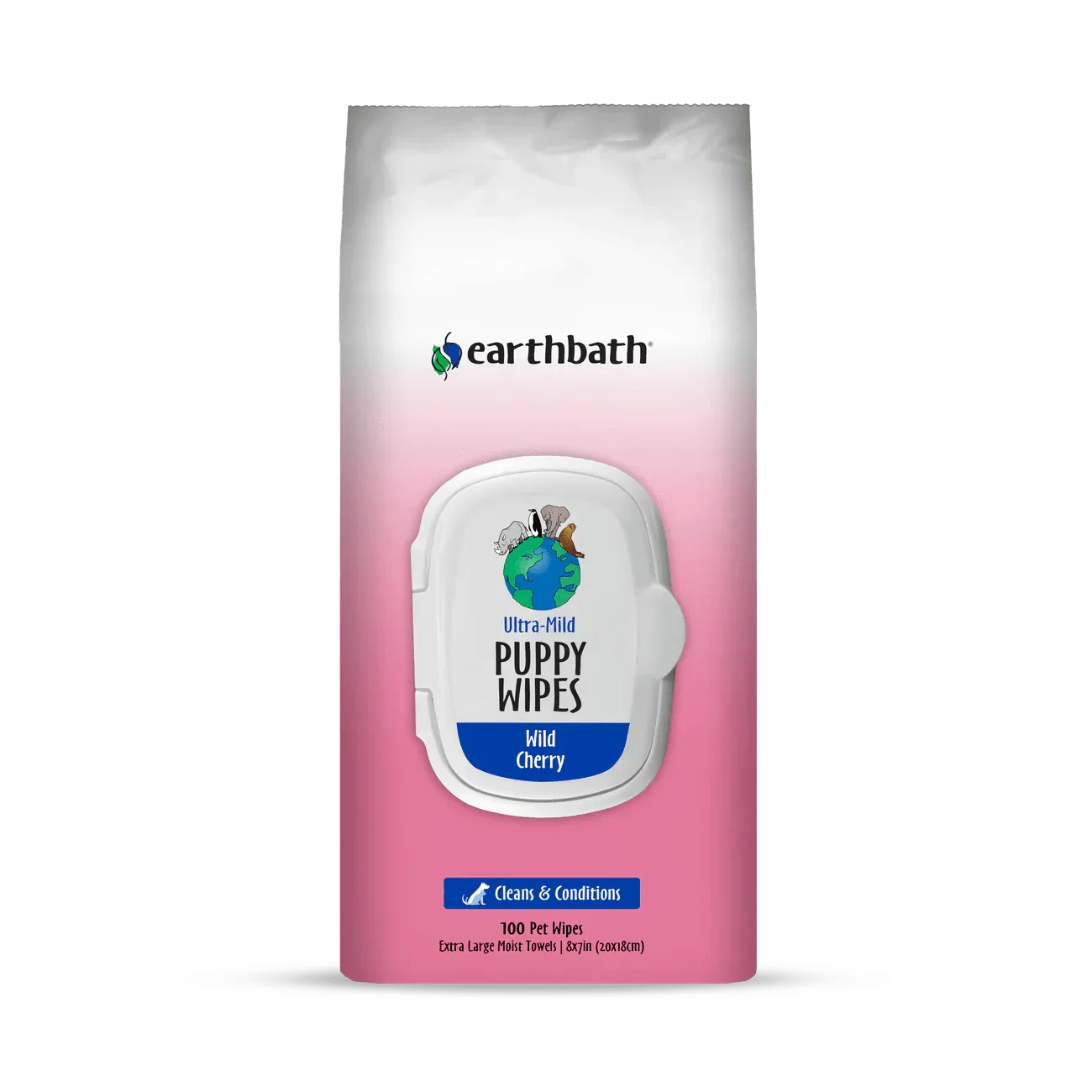 earthbath Puppy Wipes - 100 Wipes - The Pet Source