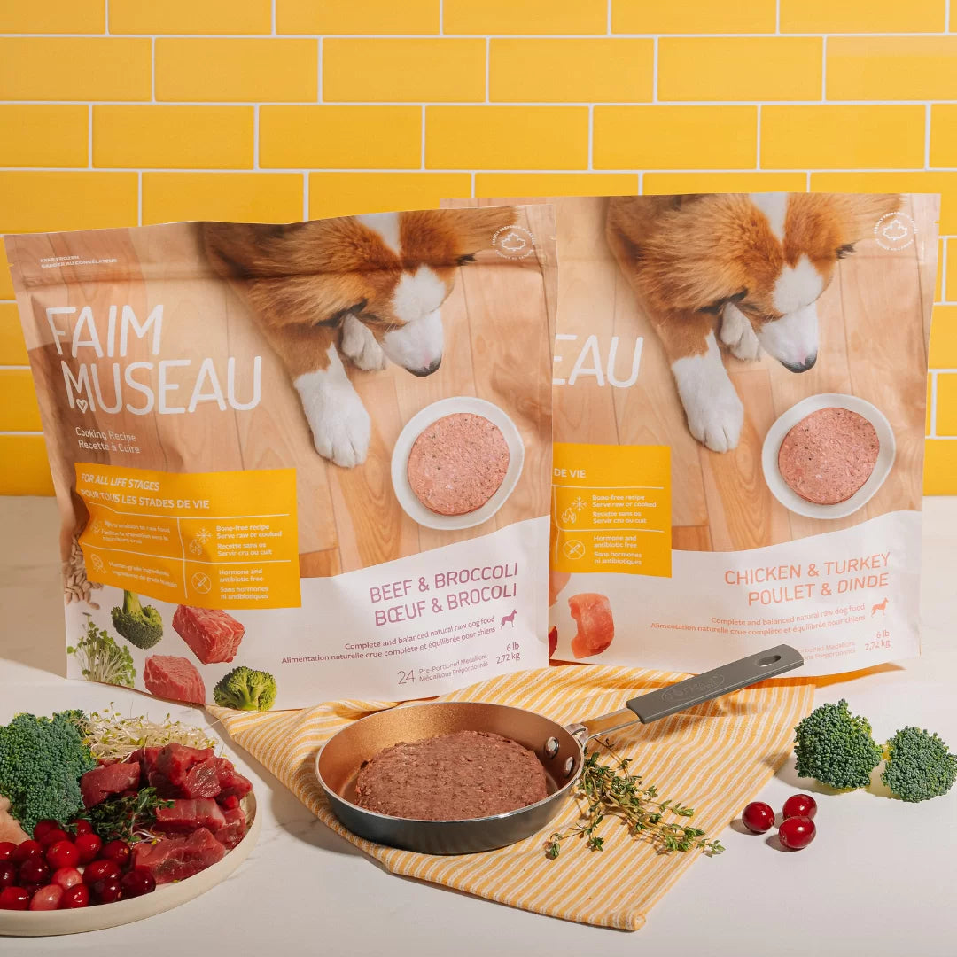 Faim Museau Chicken & Turkey Raw Frozen Dog Food - 6lb