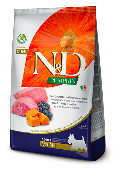 Farmina N&D Pumpkin Grain Free Lamb & Blueberry Adult Mini Dog Food - 5.5lb