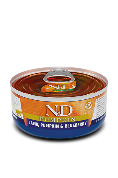 Farmina N&D Pumpkin Lamb, Pumpkin & Blueberry Adult Wet Cat Food - 70g