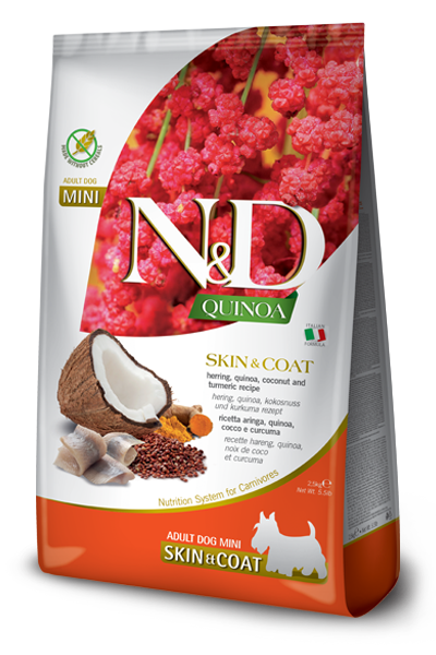 Farmina N&D Quinoa Functional Skin & Coat Herring Mini Dog Food - 5.5lb
