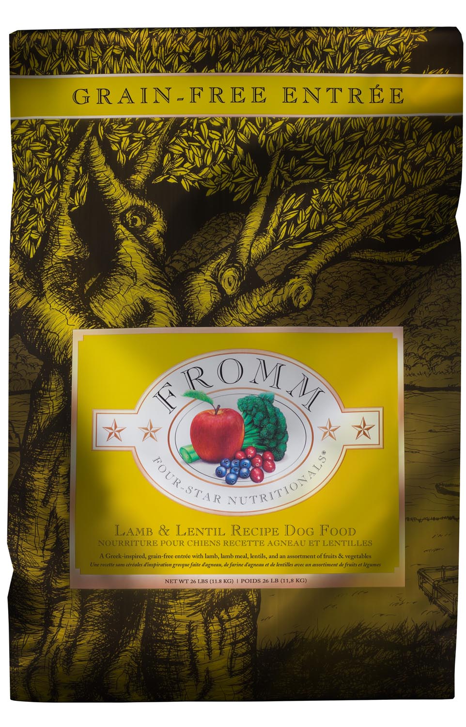 Fromm Four Star Nutritionals Lamb & Lentil Recipe Dry Dog Food - 11.8kg