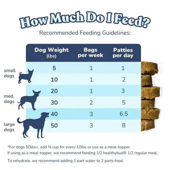Healthybud Turkey Meal Patties Freeze Dried Raw Dog Food - 397g - The Pet Source