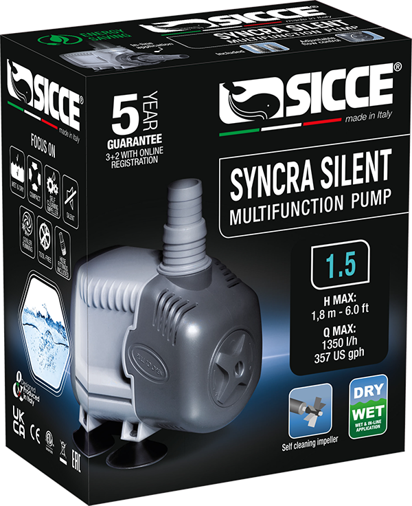 Sicce Syncra Silent 1.5 Pump - 357 GPH