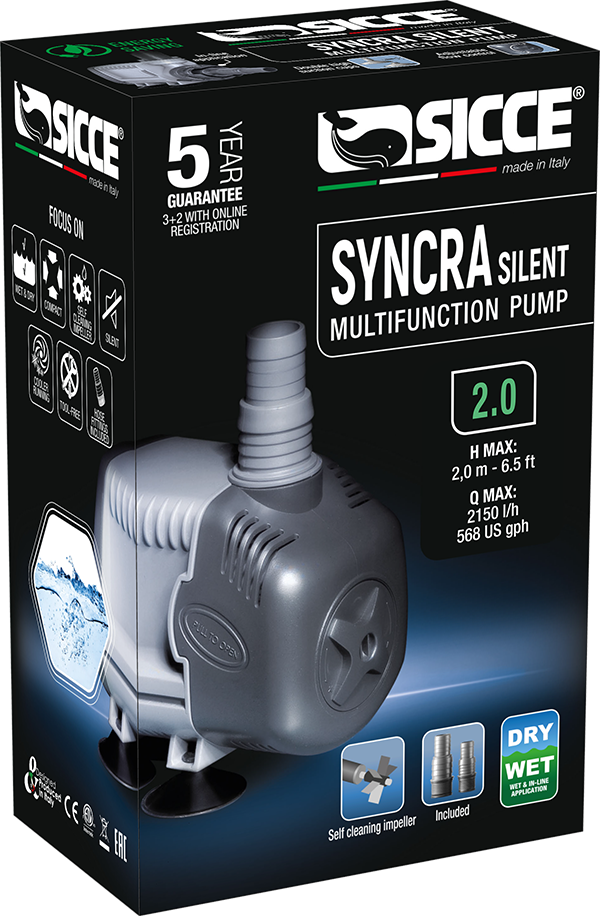 Sicce Syncra Silent 2.0 Pump - 568 GPH